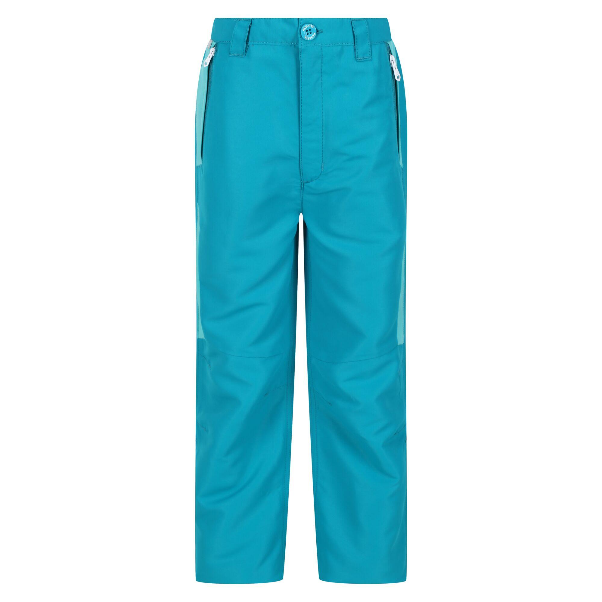 REGATTA Childrens/Kids Sorcer V Mountain Trousers (Enamel/Turquoise)