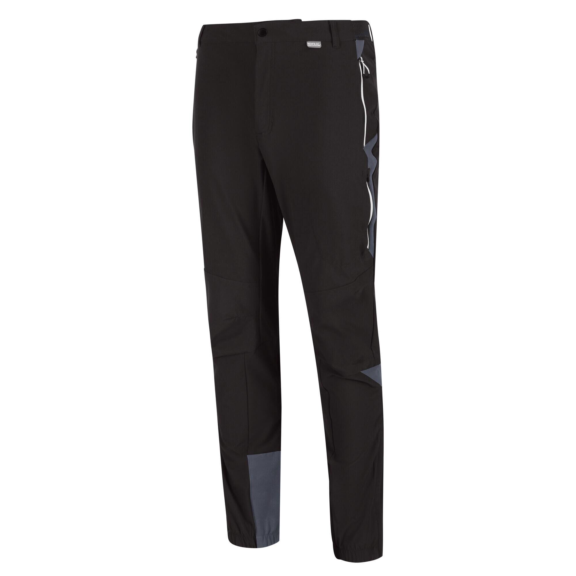 REGATTA Mountain III Men's Hiking Trousers - Black / India Grey