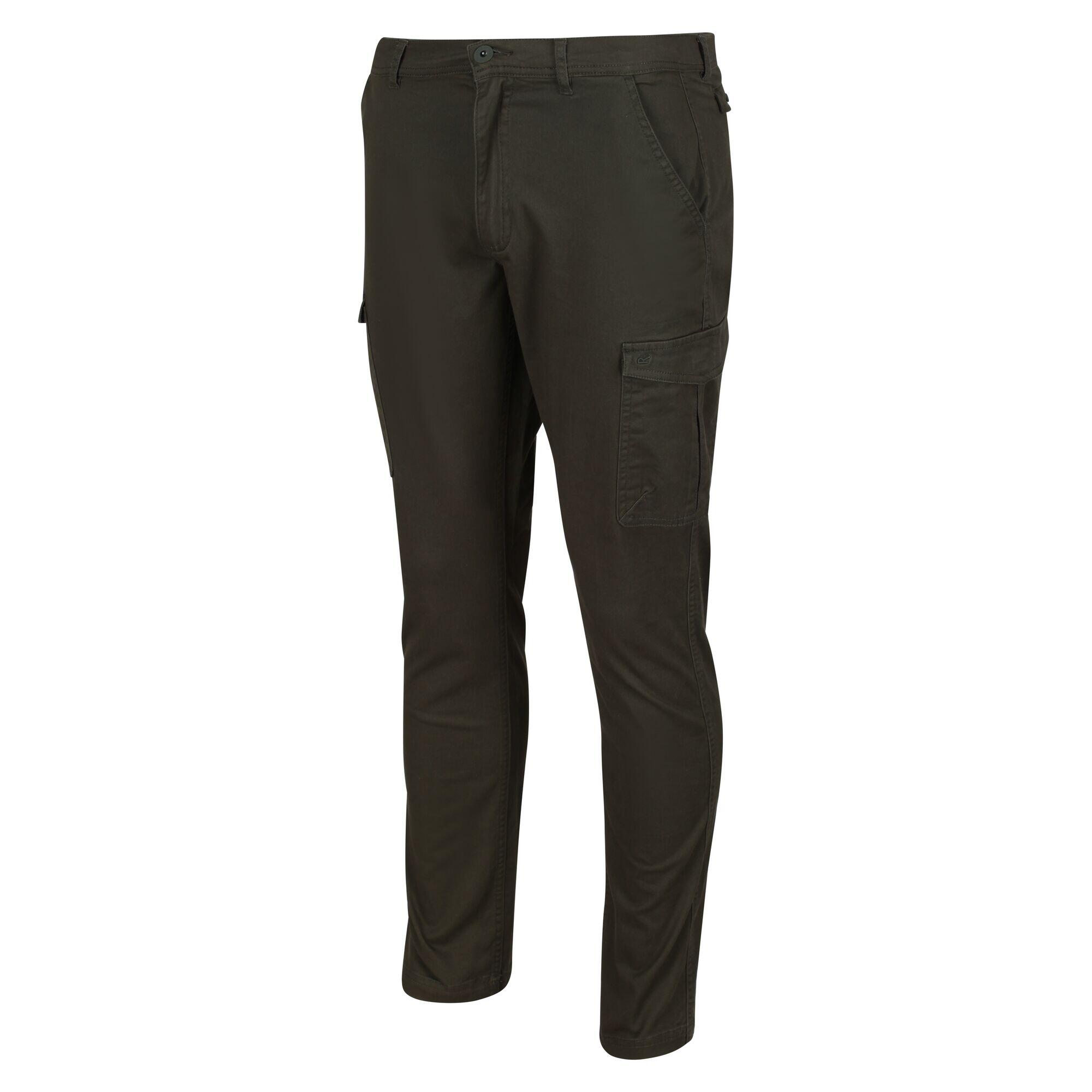 Bryer II Men's Walking Cargo Trousers - Dark Khaki 4/5