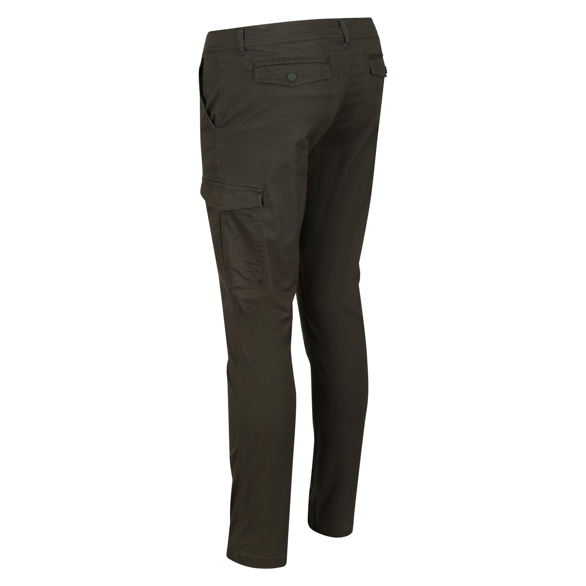 Bryer II Men's Walking Cargo Trousers - Dark Khaki 5/5