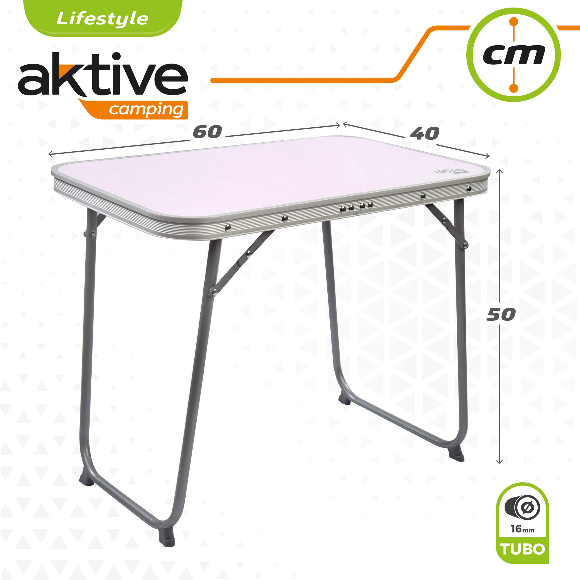 Mesa dobrável de aço para camping Aktive 6/7