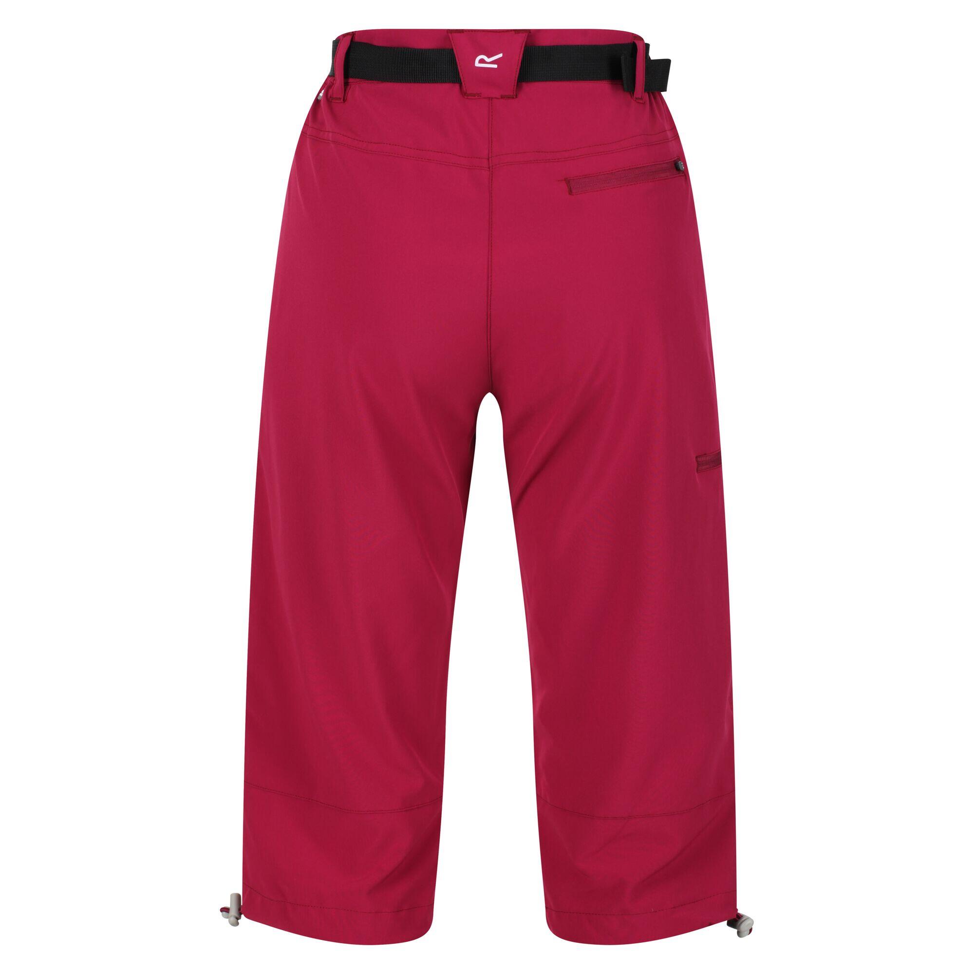 Xert Stretch Women's Walking Capris - Pink Plum 4/7