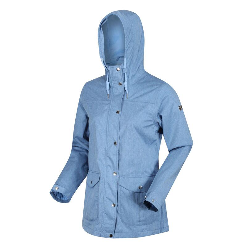 Bayarma Veste de marche en coton pour femme - Bleu clair