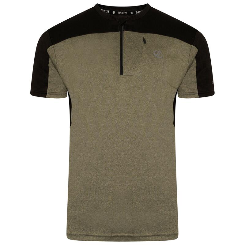 Aces III T-shirt Fitness zippé à moitié pour homme - Jaune