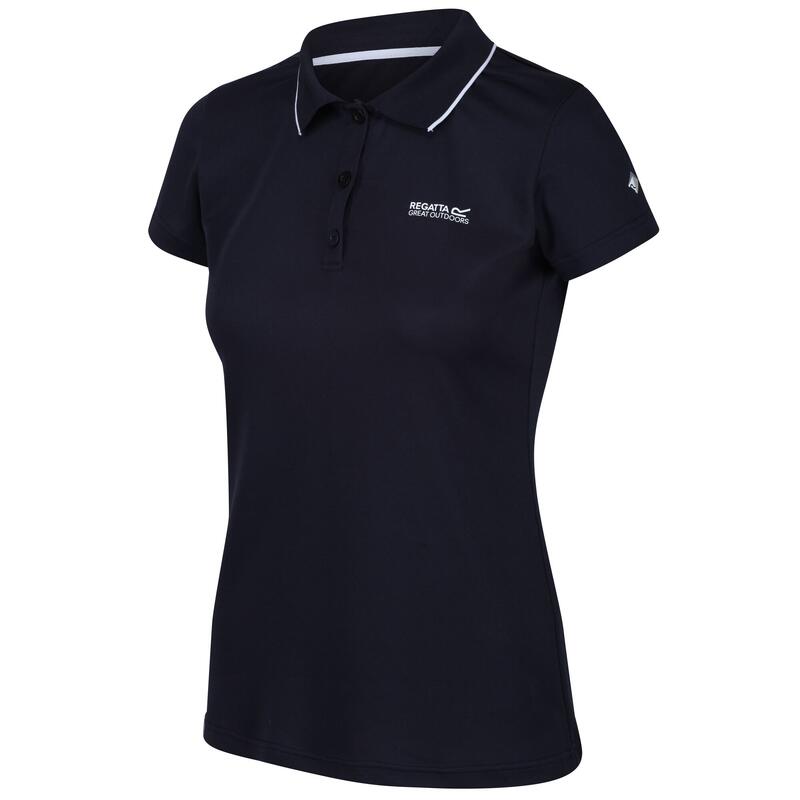 Maverik V wandel-T-shirt met korte mouwen voor dames - Marineblauw