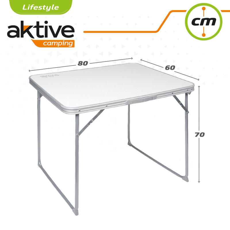 AKTIVE - Ensemble Table Pliante et 2 Chaises Pliantes