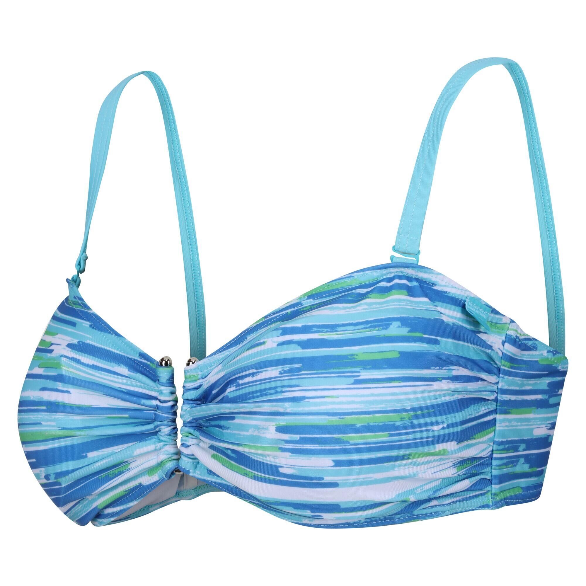 REGATTA Aceana III Women's Swim Bikini Top - Blue Seascape