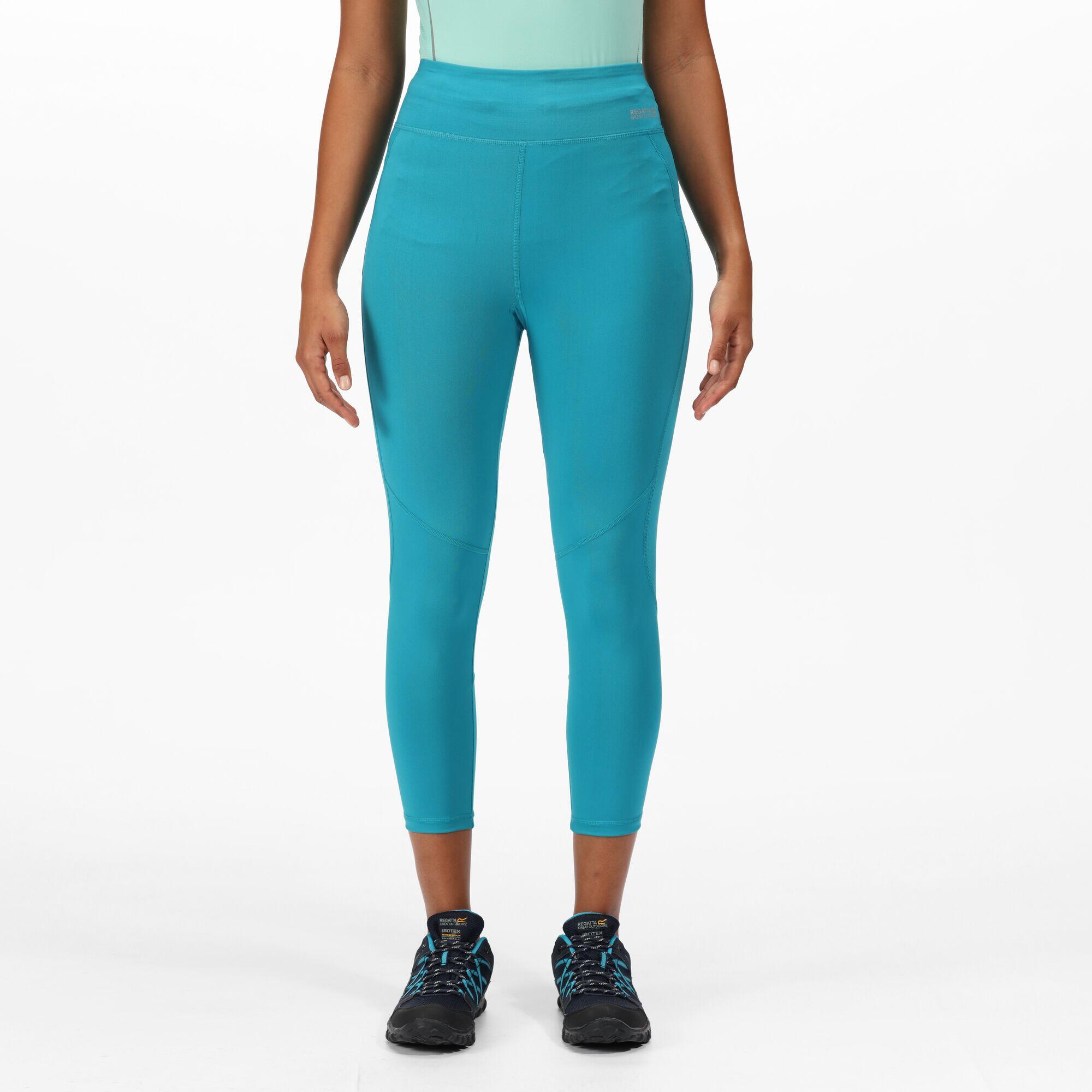 REGATTA Highton Pro Women's Fitness 3/4 Leggings - Blue Enamel