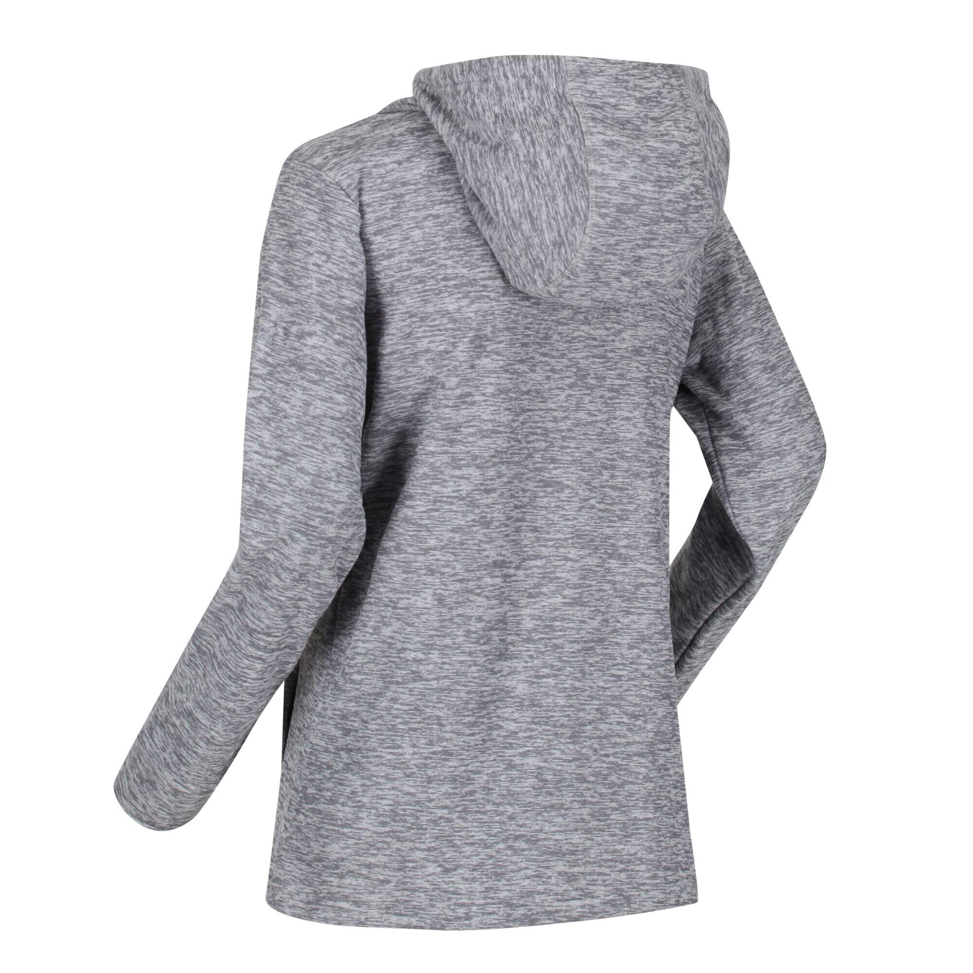 Kizmitt II Women's Hiking Hooded Fleece - Light Grey 5/5