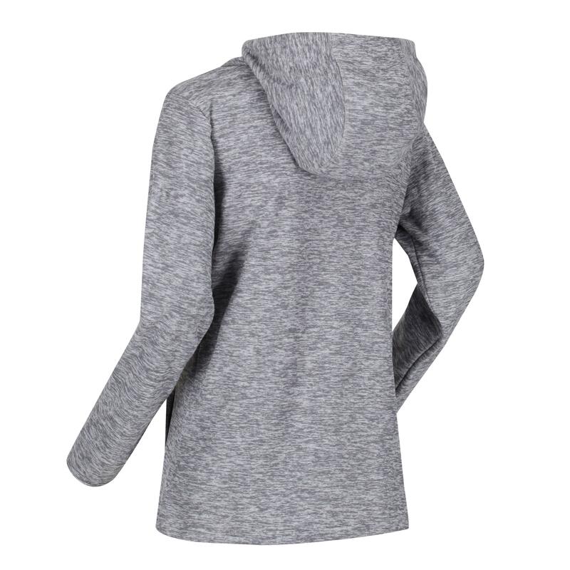 Kizmitt II wandelfleece met capuchon voor dames - Grijs