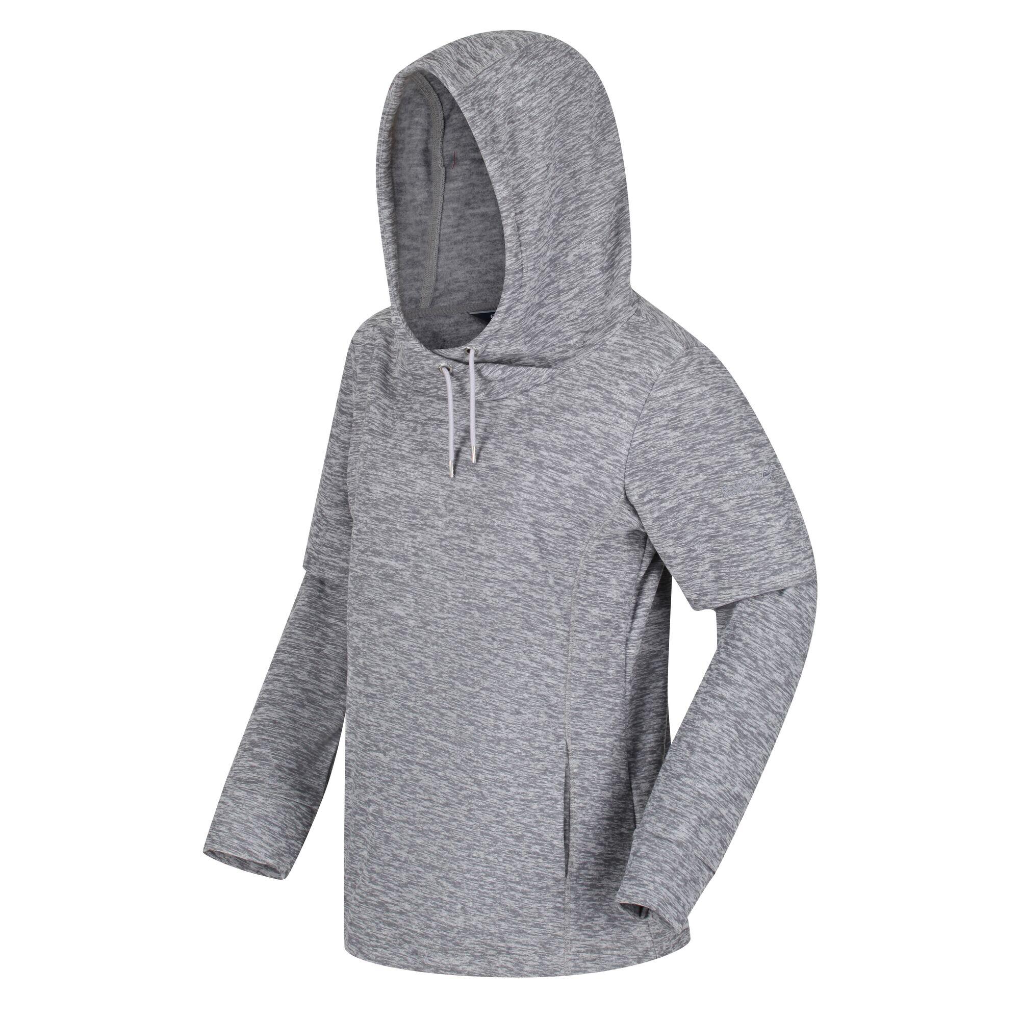 Kizmitt II wandelfleece met capuchon voor dames - Grijs 4/5