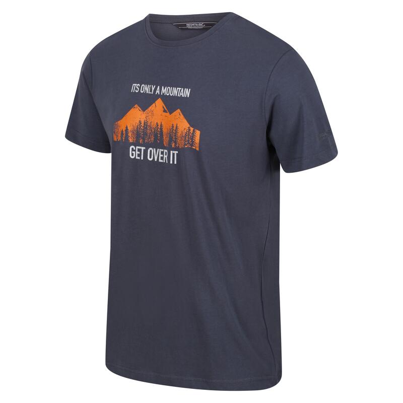 Breezed II wandel-T-shirt met korte mouwen voor heren - Middengrijs