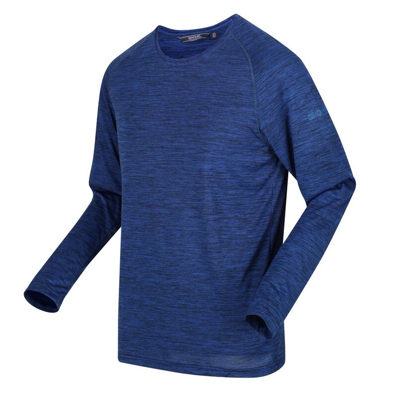 Burlow Homme Fitness T-Shirt - Bleu foncé