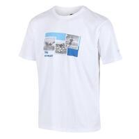 Fingal Slogan T-shirt de marche à manches courtes pour homme - Blanc