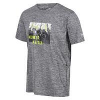 Fingal Slogan T-shirt de marche à manches courtes pour homme - Noir