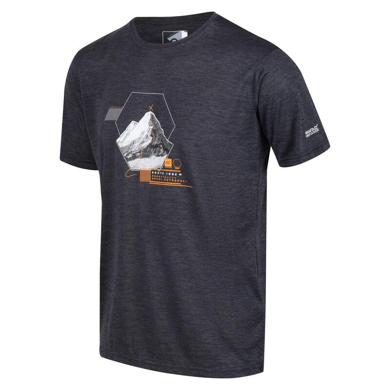 Fingal VI T-shirt de marche à manches courtes pour homme - Gris