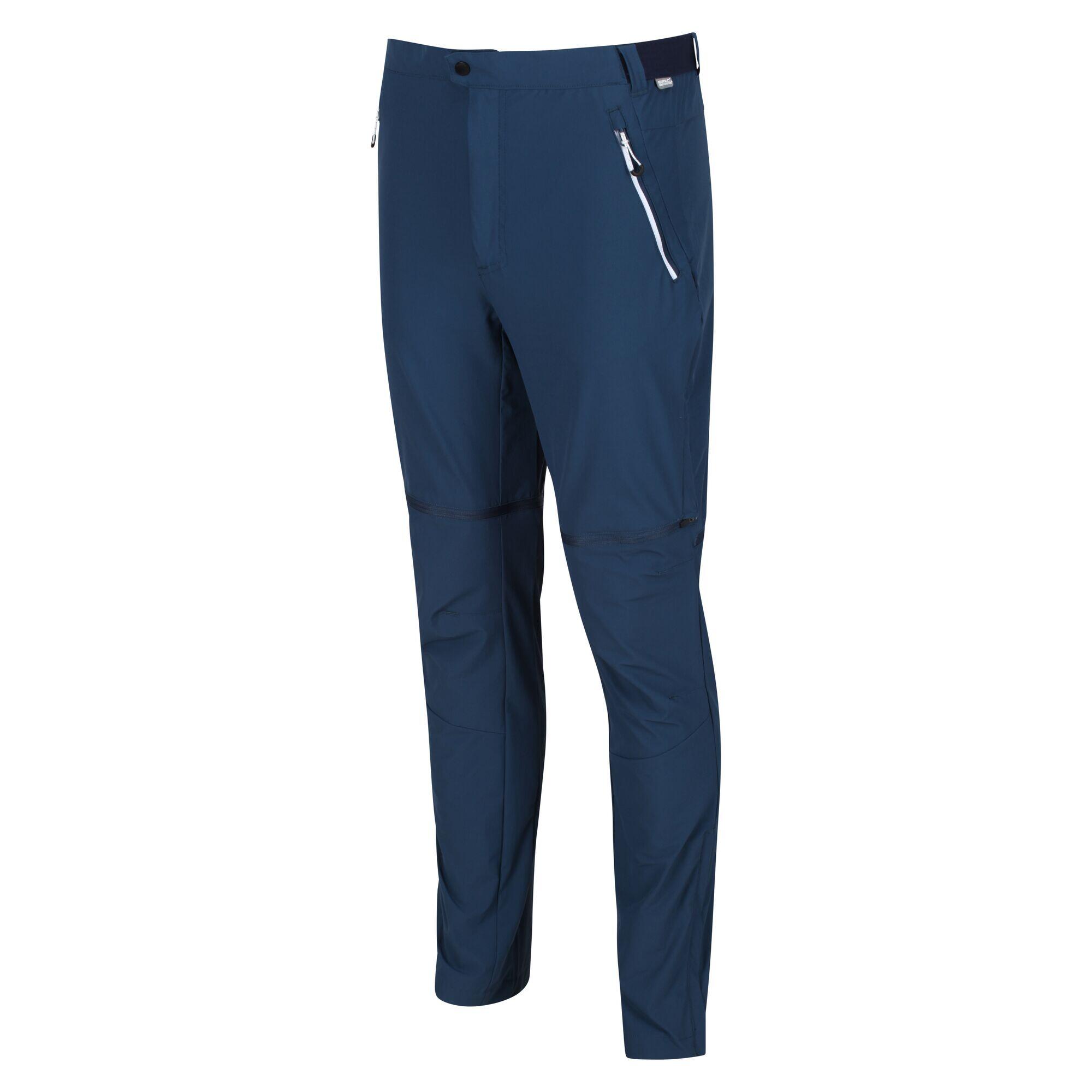 REGATTA Mountain Zip-Off Men's Hiking Trousers - Moonlight Denim