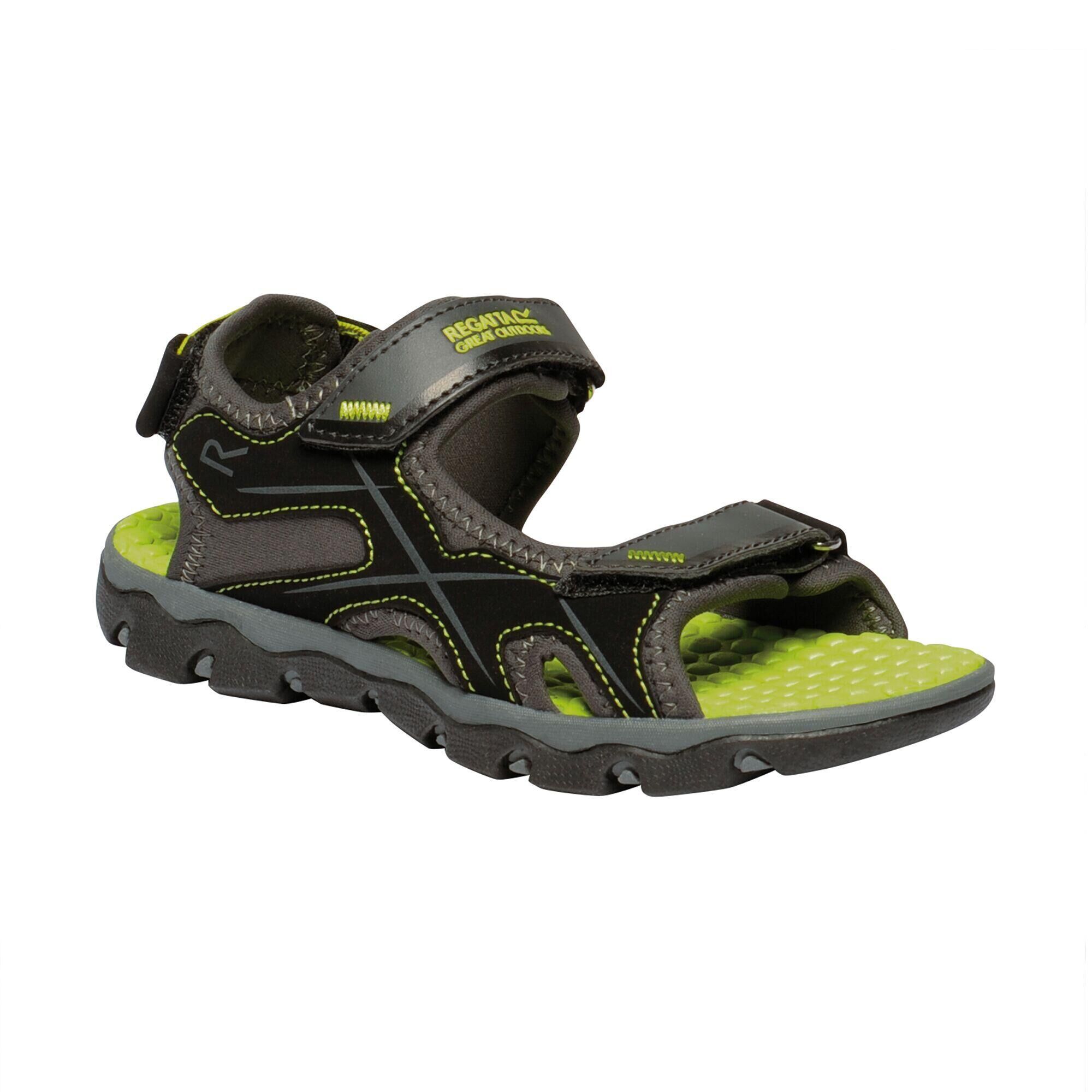 REGATTA Kota Drift Junior Kids Walking Sandals - Briar Lime Punch