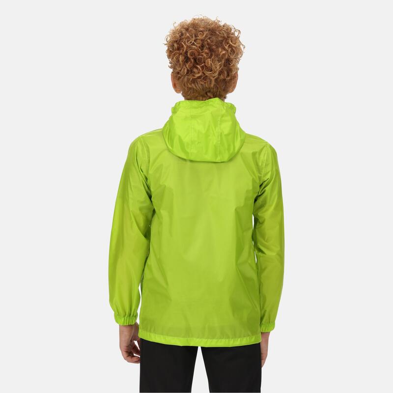 Pack It III Wasserdichte Regenjacke für Kinder zum Wandern - Blasses Grün