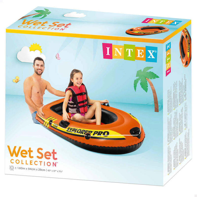 Intex Inflatable Boat Explorer Pro 100 | Without Paddles