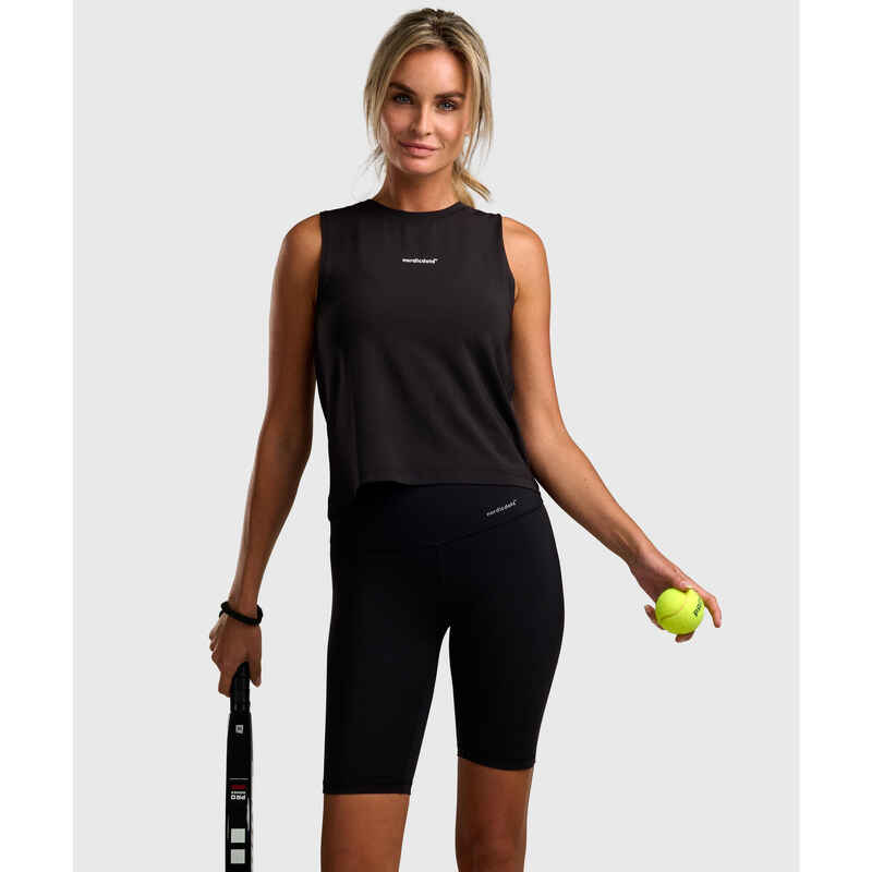Elegance Tennis/Padel Tank-Top Damen Schwarzes