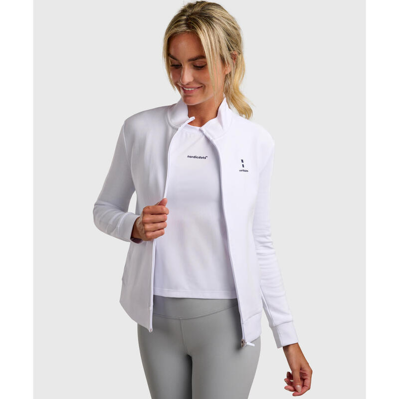 Veste de Tennis/Padel Femme Blanc