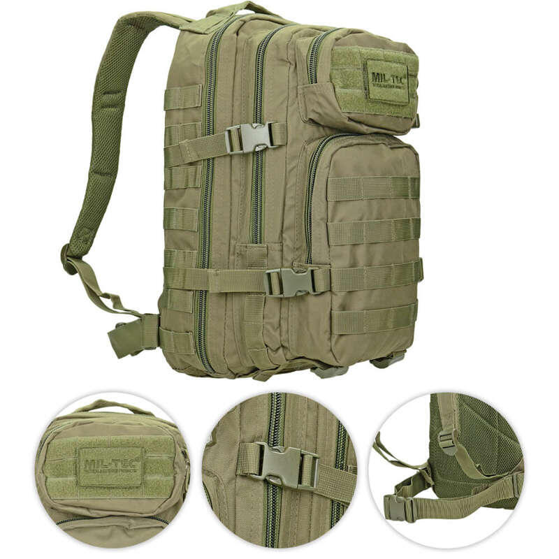 MOCHILA TÁTICA MILITAR MIL-TEC Olive 20L