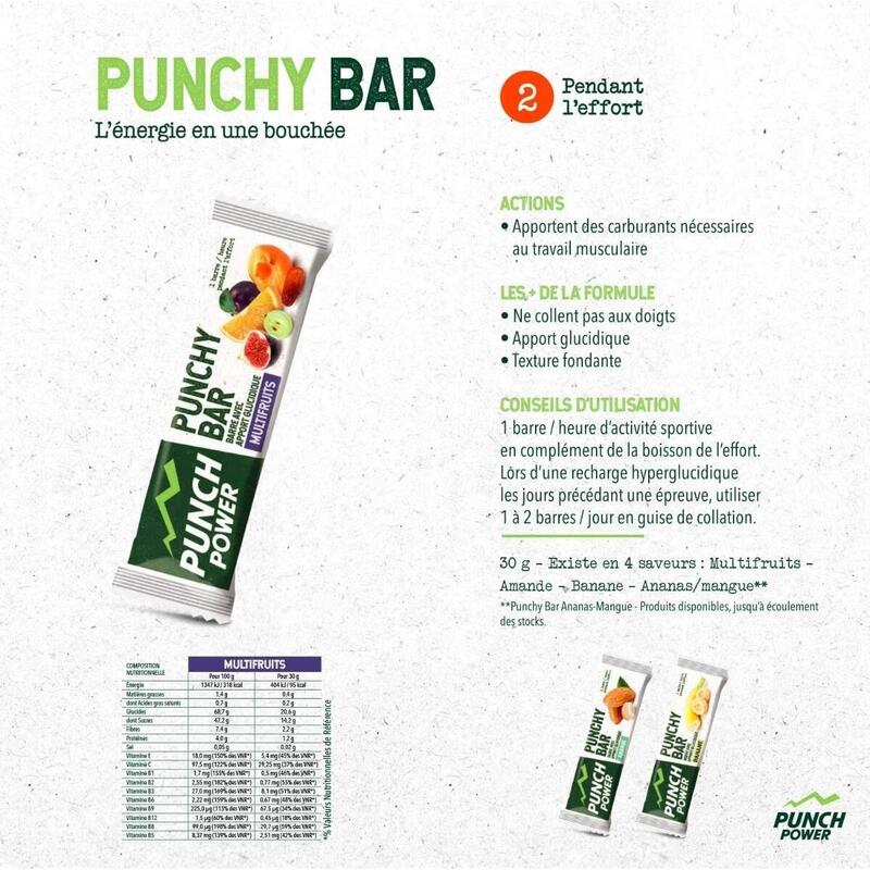 Punch Power Punchybar - Barre énergétique - Amande - Barre unitaire