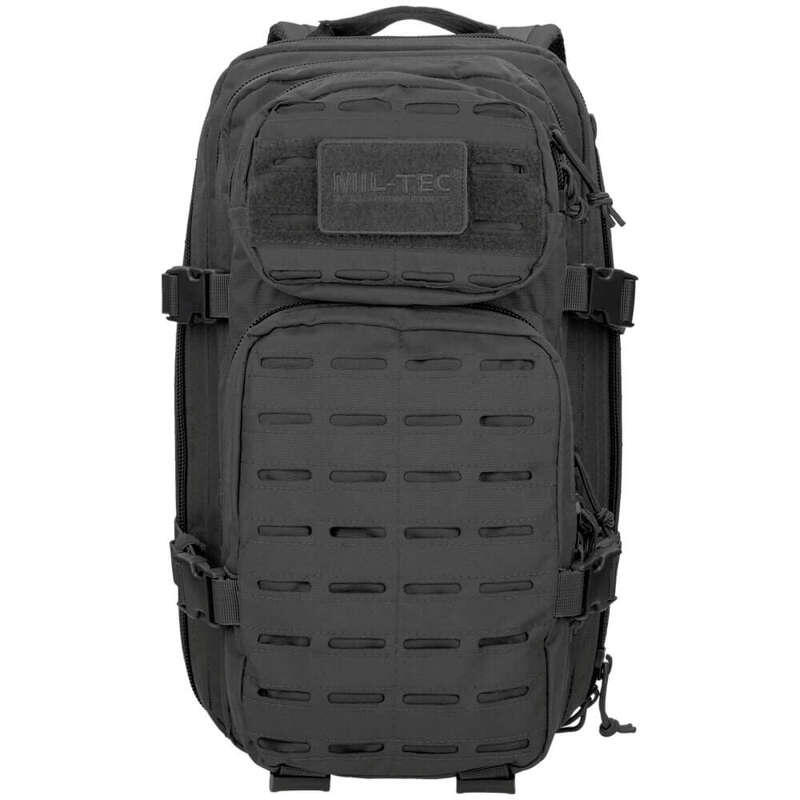 Mil-Tec US Assault Pack Small Laser Cut Black 5/5