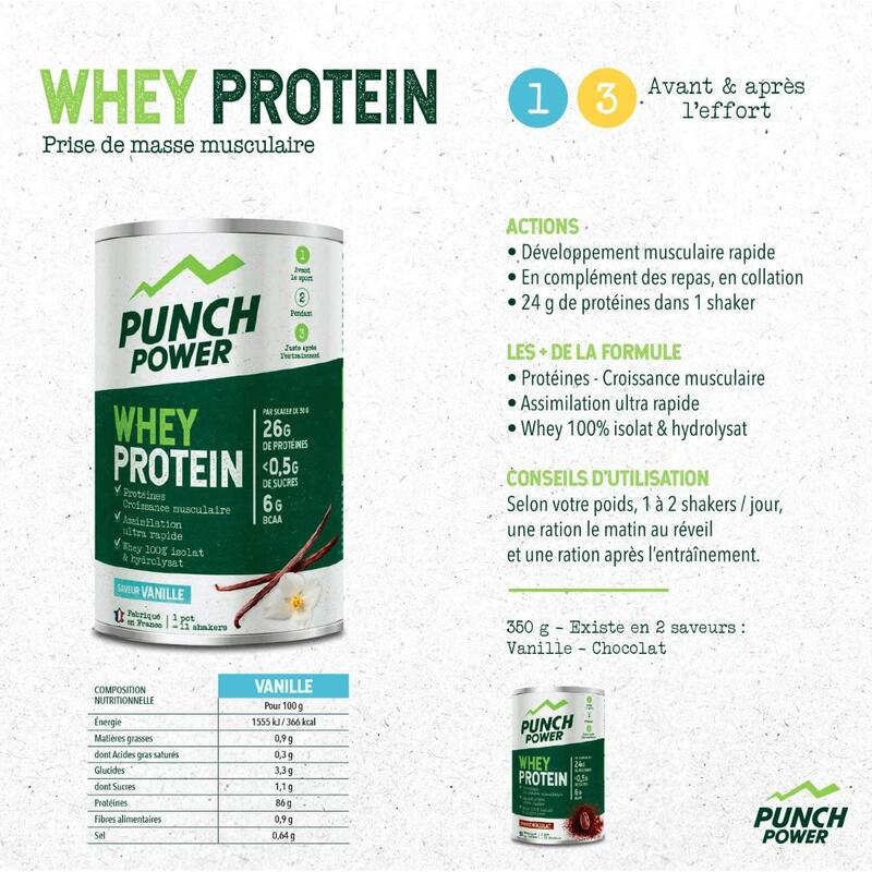 Punch Power Whey Protein 350 g - Vanille