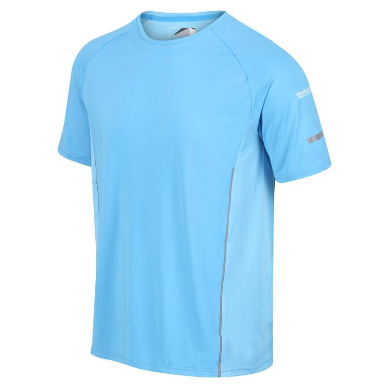 Highton Pro Kurzärmeliges Walkingshirt für Herren - Blassblau