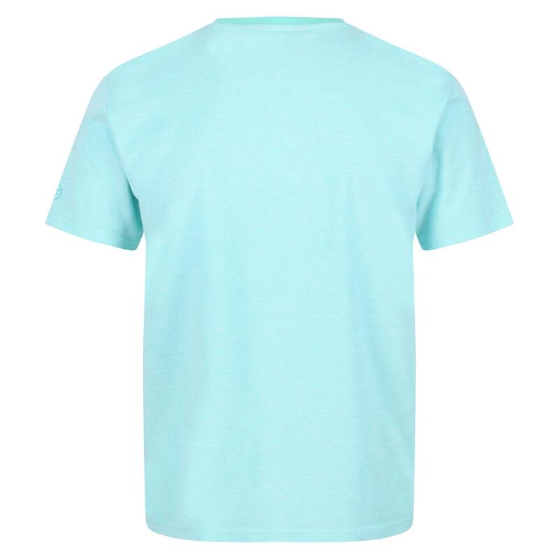 Caelum T-shirt de marche à manches courtes pour homme - Bleu vif