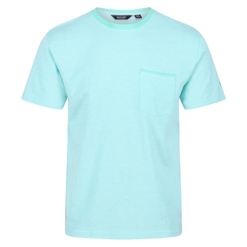 Caelum T-shirt de marche à manches courtes pour homme - Bleu vif