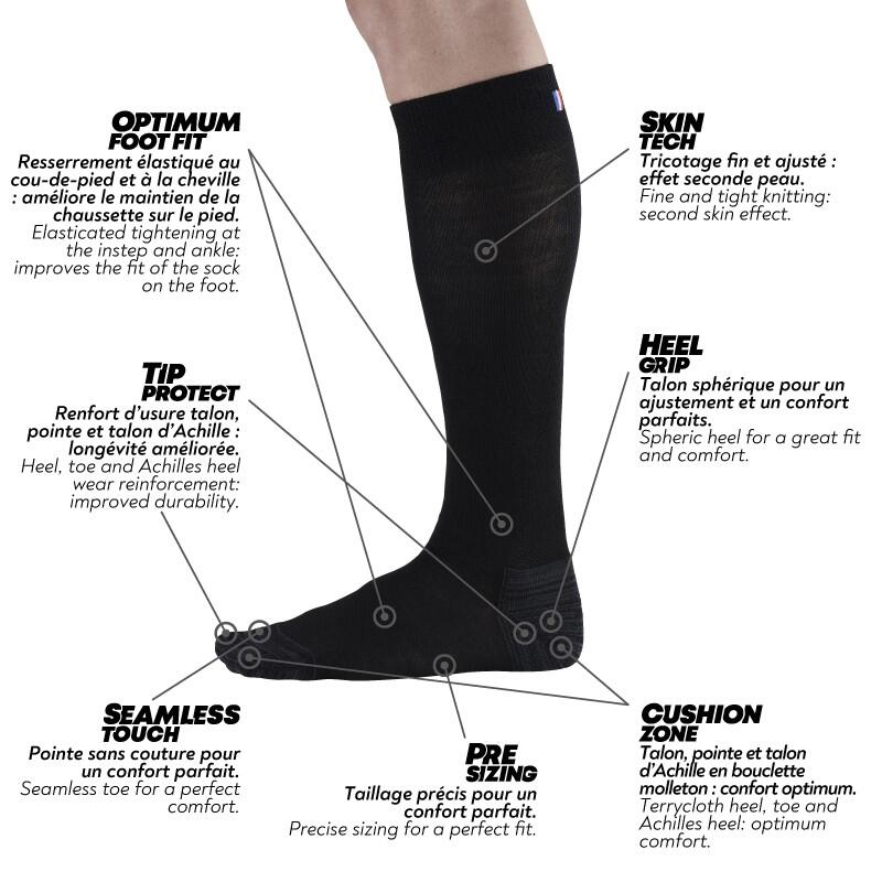 CHAUSSETTE HAUTE LAINE/POLYAMIDE 5/5