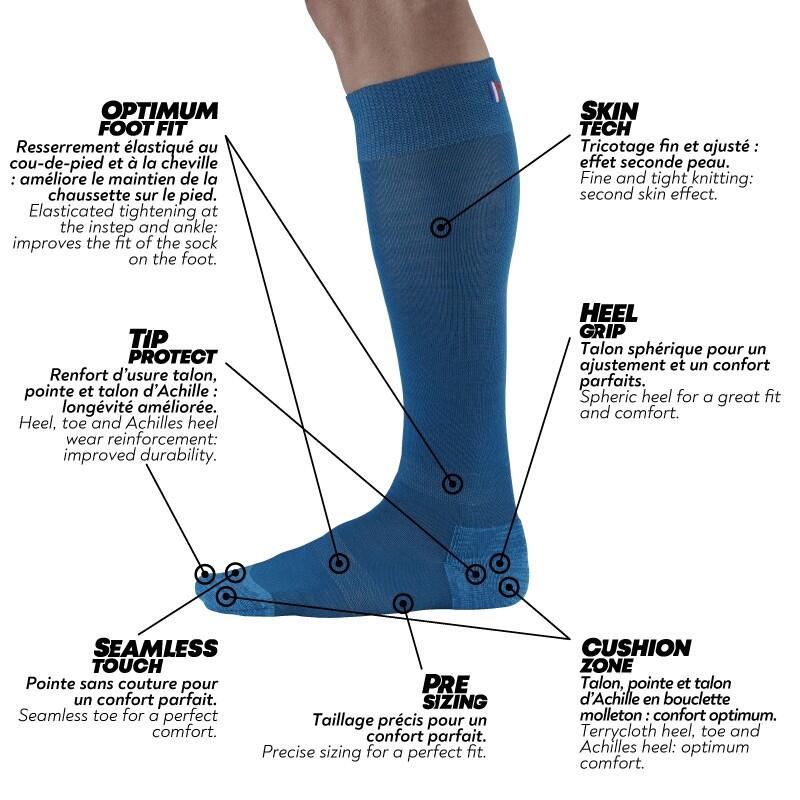 CHAUSSETTE HAUTE LAINE/POLYAMIDE 5/5