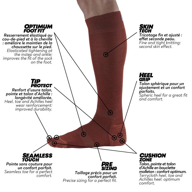 CHAUSSETTE HAUTE LAINE/POLYAMIDE 5/5