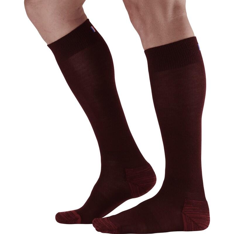 Monnet - Chaussette Haute Laine/polyamide - Chaussettes - Rouge - 43/46 - Decathlon
