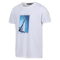 Cline VI T-shirt de marche à manches courtes pour homme - Blanc