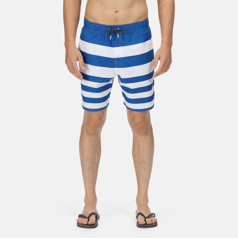 Hamza Short de bain pour homme - Bleu