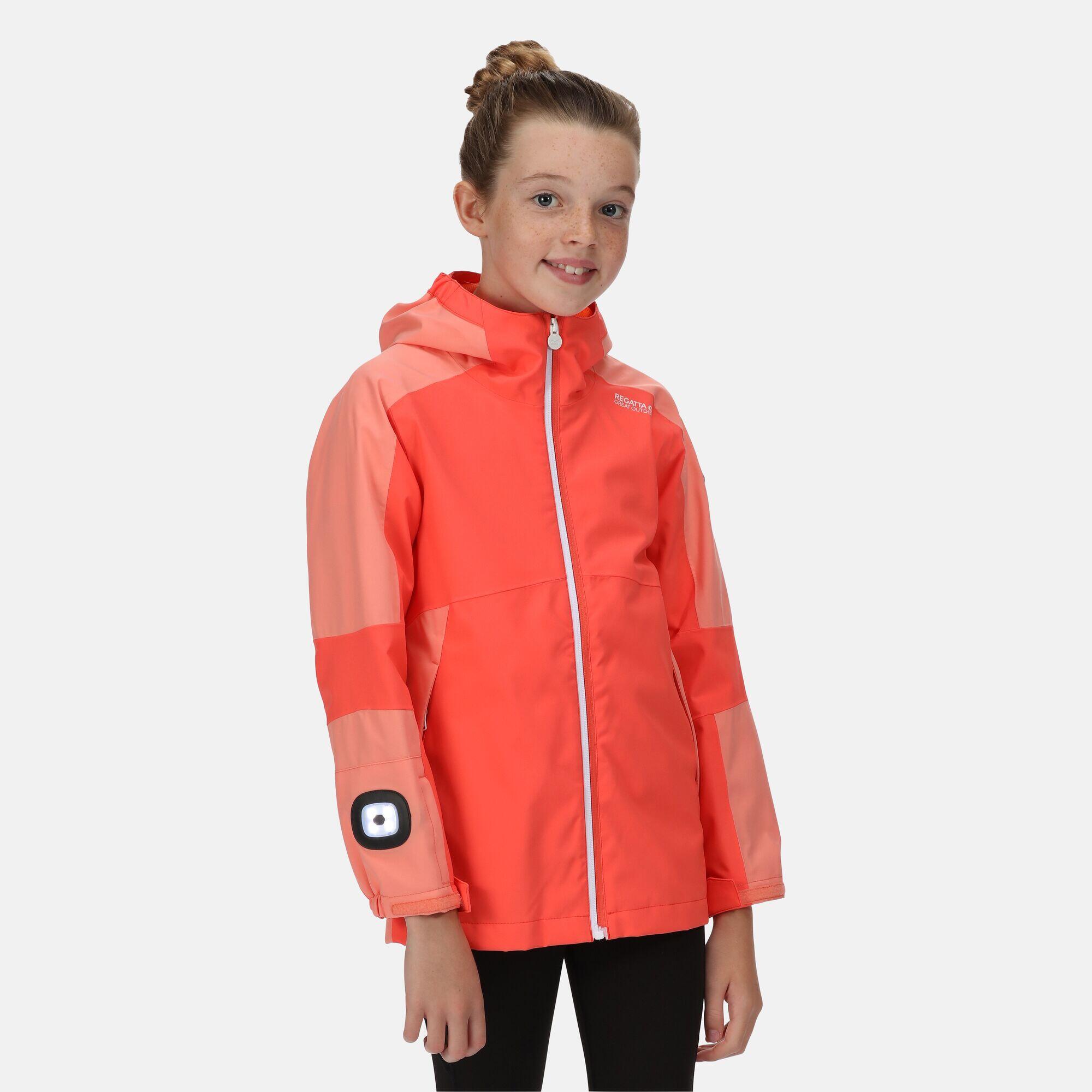 REGATTA Rayz Kids Hiking Jacket - Neon Peach