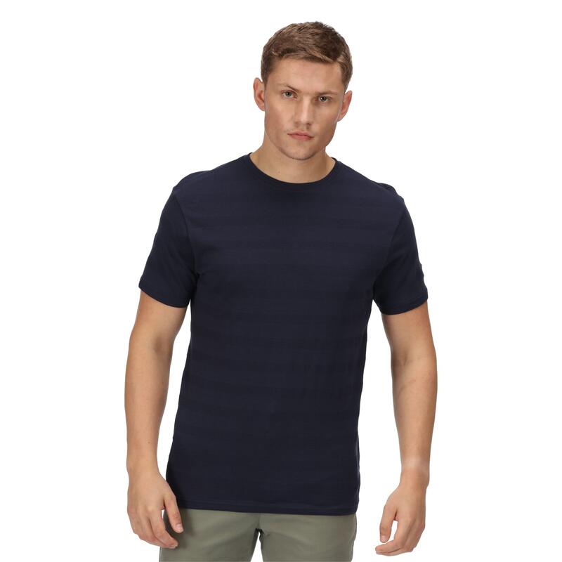 Prestyn T-shirt de marche à manches courtes pour homme - Marine
