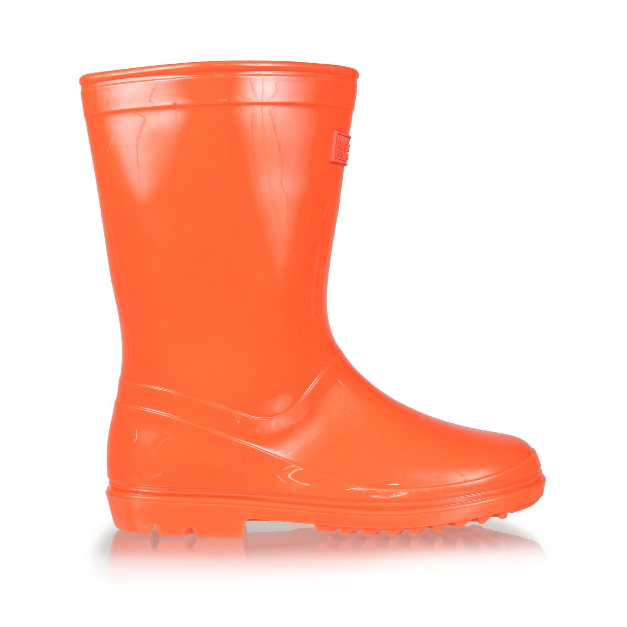 REGATTA Wenlock Kids' Hiking Waterproof Wellington Boots - Coral