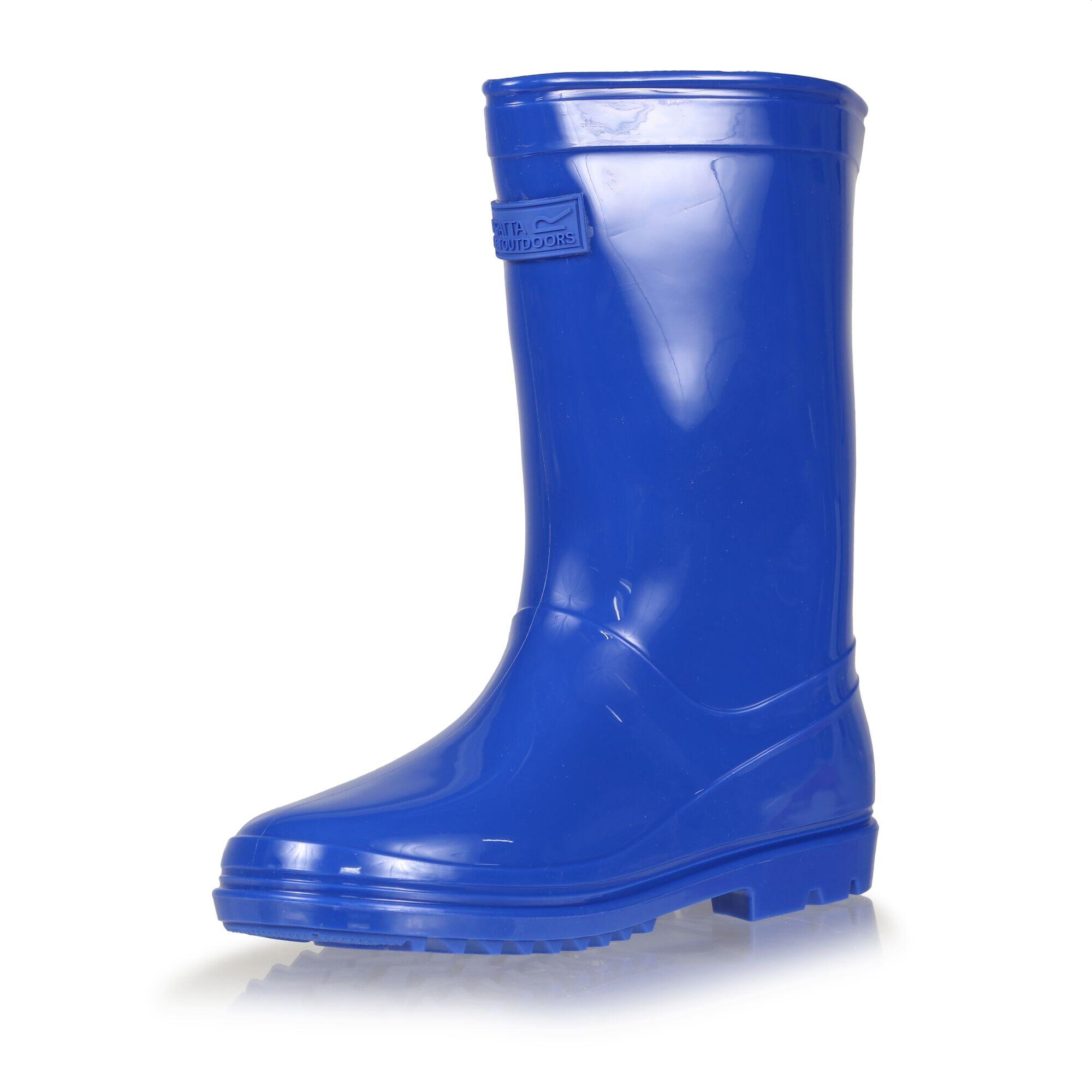 Wenlock Kids' Hiking Waterproof Wellington Boots - Bright Blue 3/5
