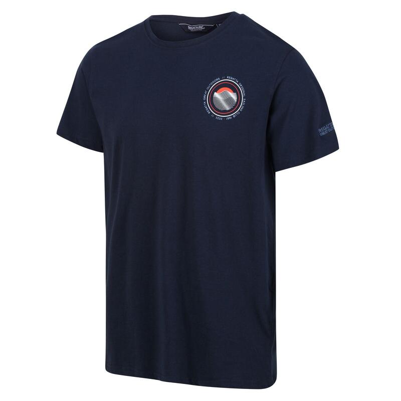 Cline VI T-shirt de marche à manches courtes pour homme - Marine