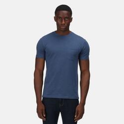 Caelum wandel-T-shirt met korte mouwen voor heren - Donkerblauw