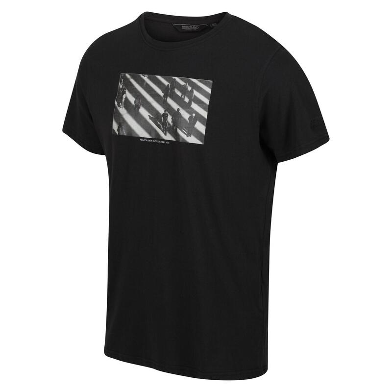 Cline VI T-shirt de marche à manches courtes pour homme - Noir