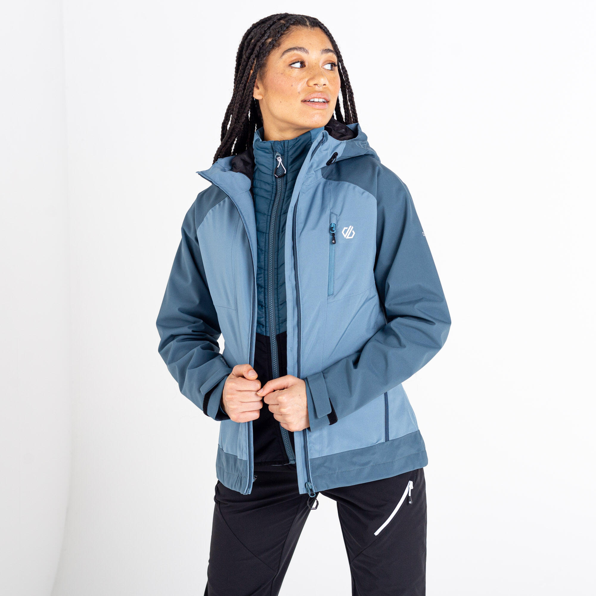 DARE 2B Veritas Era Women's Hiking Jacket - Bluestone / Grey