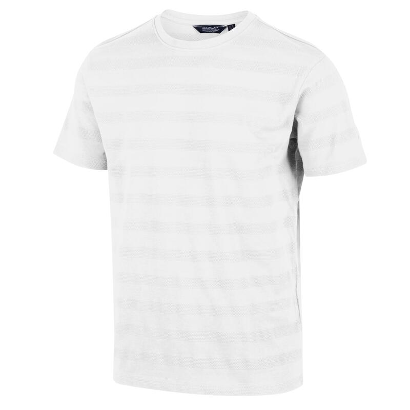 Prestyn T-shirt de marche à manches courtes pour homme - Blanc
