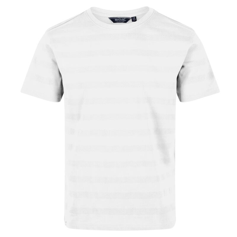 Prestyn T-shirt de marche à manches courtes pour homme - Blanc