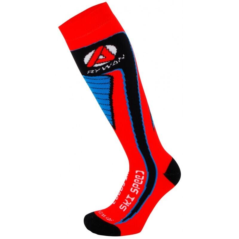 Rywan - Paire De Chaussettes De Ski Enfant Rywan 2020 - Chaussettes - Bleu|rouge - 23/26 - Decathlon